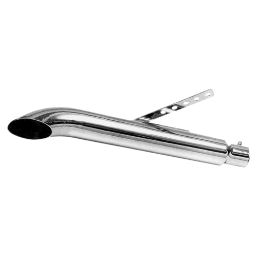 Emgo - Emgo Turn-out Style Muffler - 19in. - Chrome - 80-62620