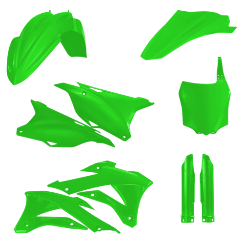 Acerbis - Acerbis Full Plastic Kit - Fluo Green - 2374110235