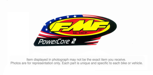 FMF Racing - FMF Racing Muffler & Silencer Replacement Decal - 2 Stroke - Q Stealth - 012692