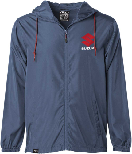 Factory Effex - Factory Effex Suzuki Windbreaker Jacket - 23-85416 - Navy - X-Large