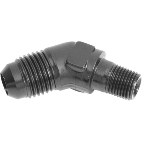 Russell - Russell -6 AN 1/8in. NPT 45 Degree Flare to Pipe Adapter - Black - R60103B