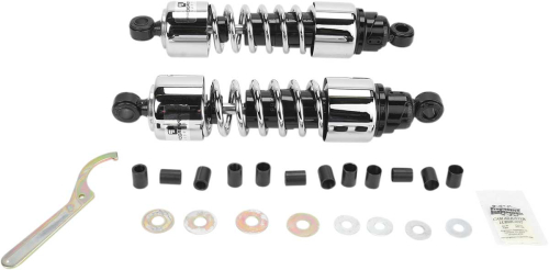 Progressive Suspension - Progressive Suspension 412 Series Standard 12.5in. Shocks - Chrome - 412-4206C