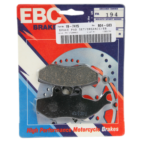 EBC - EBC Organic Brake Pads - FA194