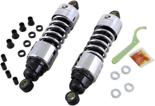 Progressive Suspension - Progressive Suspension 412 Series 11.5in. Shocks - Chrome - 412-4074C