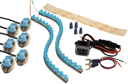 Street FX - Street FX Proflex Kit - Red LEDs - Chrome - 1044653