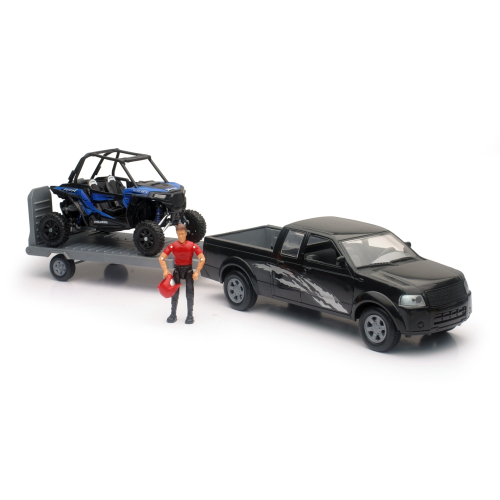 New Ray Toys - New Ray Toys 1:18 Scale Pickup with Polaris RZR XP1000 Replica - SS-37426E