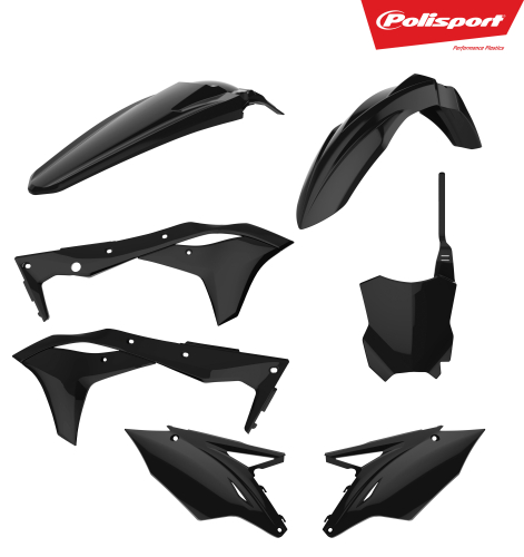 Polisport - Polisport Plastic Kit - Black - 90715