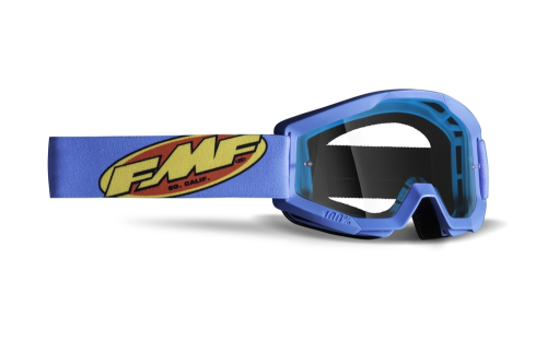 FMF Racing - FMF Racing PowerCore Youth Goggles - F-50054-00005 - Core Cyan / Clear Lens - OSFM