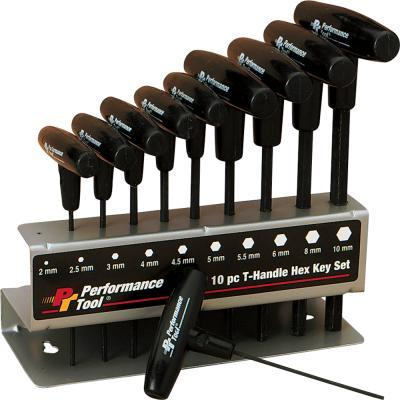Performance Tools - Performance Tools T-Handle Hex Key Set - W80275