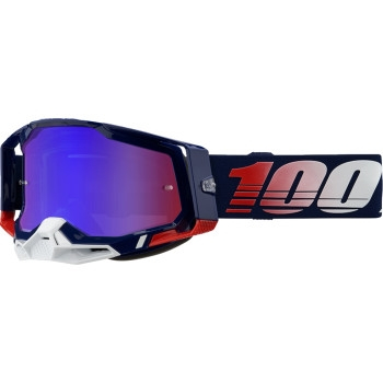 100% - 100% Racecraft 2 Republic Goggles - 50010-00022 - Republic/Navy Blue/Red/White/Red/Blue Lens - OSFM