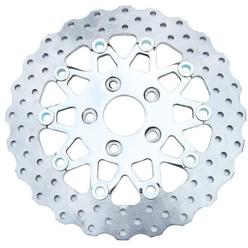 EBC - EBC 10 Button Floater Contour Wide Band Brake Rotor - FSD021BLK