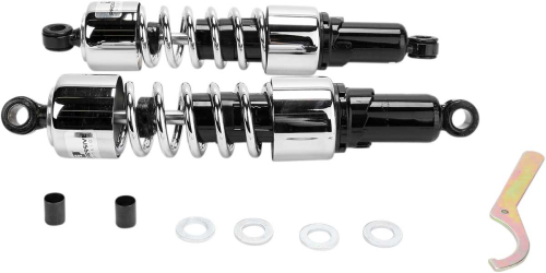 Progressive Suspension - Progressive Suspension 412 Series Heavy Duty 14.25in. Shocks - Chrome - 412-4226C