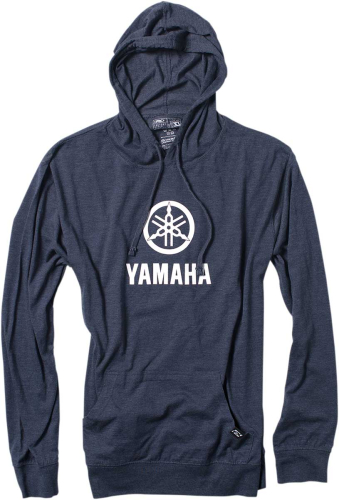 Factory Effex - Factory Effex Yamaha Stacked Lightweight Pullover Hoody - 20-88214 - Navy - Large