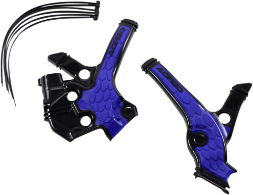 Acerbis - Acerbis X-Grip Frame Guards - Black/Blue - 2736391004