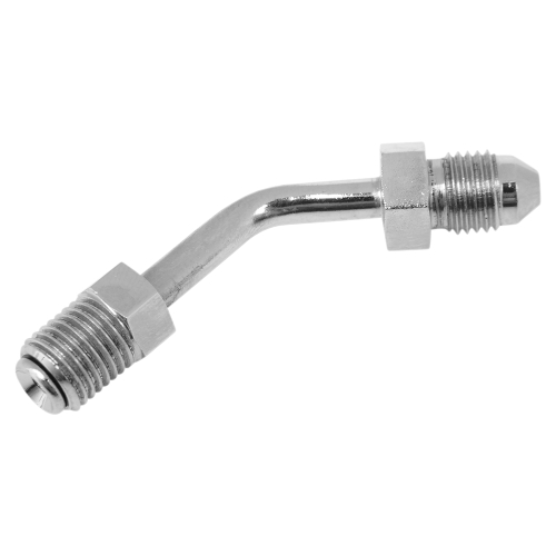 Russell - Russell Cycleflex Universal Brake Line Fitting - Tube, 3/8in 24 Inverted Flare - #3 Male with 45 Degree Bend - R4281C