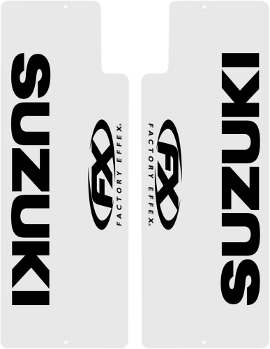 Factory Effex - Factory Effex Upper Fork Shield Graphic Kit - Suzuki - Black - 08-38404