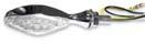 K&S Technologies - K&S Technologies LED Ultra Mini Stalk Marker Lights - Diamond Chrome Body with Rim - 25-8922