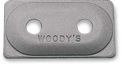 Woodys - Woodys Double Digger Aluminum Support Plates - 5/16in. - Natural (6pk.) - ADD2-3775-F