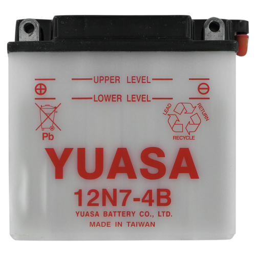 Yuasa - Yuasa Conventional 12V Battery - 12N7-4B - YUAM2270B