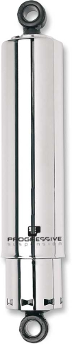 Progressive Suspension - Progressive Suspension 412 Series 11in. Shocks with Covers - Chrome - 412-4047C