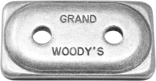 Woodys - Woodys Double Grand Digger Aluminum Support Plates - 5/16in. - Natural (48pk.) - ADG-3775-48