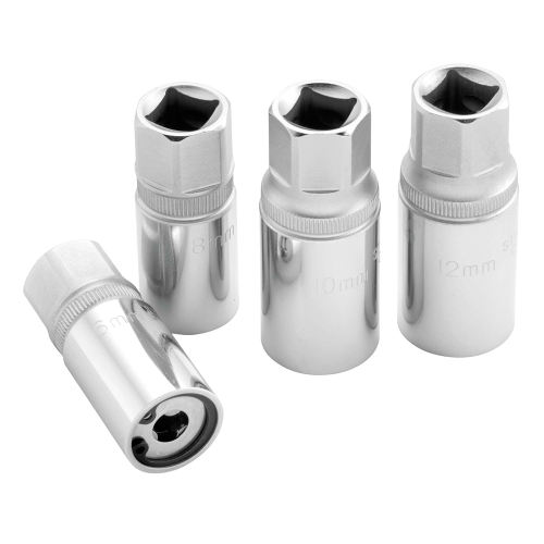 BikeMaster - BikeMaster Stud Removal Socket Set - 6, 8, 10, 12mm - 151648