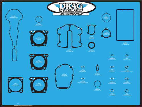 Drag Specialties - Drag Specialties M8 Gasked Board - 0934-6923