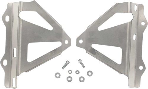 Works Connection - Works Connection Radiator Brace - Silver - 18-084