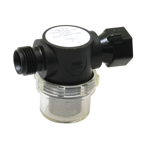Shurflo by Pentair - Shurflo by Pentair Swivel Nut Strainer - 1/2" Pipe Inlet - Clear Bowl
