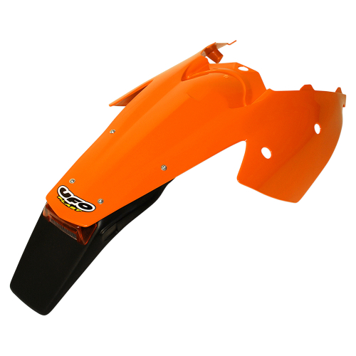 UFO Plastics - UFO Plastics Enduro Rear Fender with Light - Orange - KT03081-127