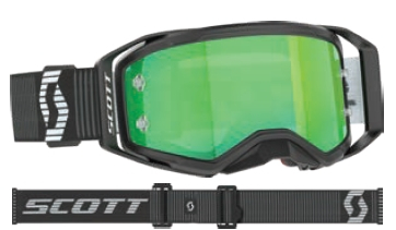 Scott USA - Scott USA Prospect 2.0 Goggles - 421471-1007279 - Black/White/Green Chrome Works Lens - OSFM