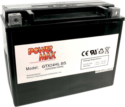 Power Max - Power Max Maintenance-Free Battery - GTX24HL-BS