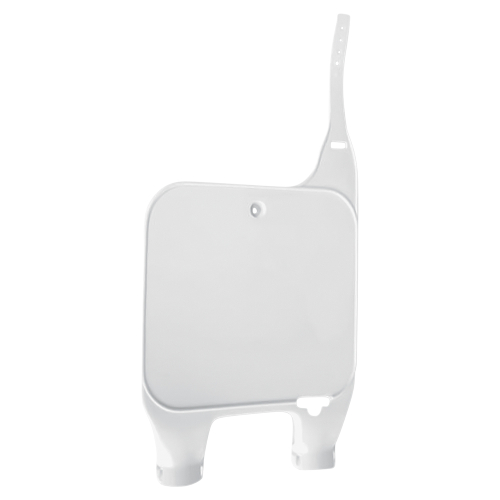 UFO Plastics - UFO Plastics Front Number Plate (Inverted Fork) - White - HO02683-041