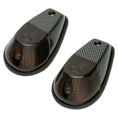 K&S Technologies - K&S Technologies Flush Mount Marker Lights - Carbon/Smoke Lens - Single Filament - 25-8026