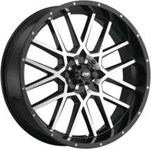 ITP - ITP Hurricane Wheel - 20x6.5 - 4+2.5 Offset - 4/137 - Machined/Black - 2022517546B