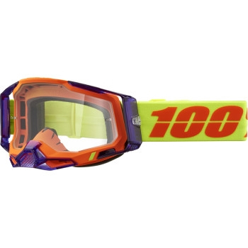 100% - 100% Racecraft 2 Panam Goggles - 50009-00021 - Panam/Fluorescent Yellow/Orange/Clear Lens - OSFM