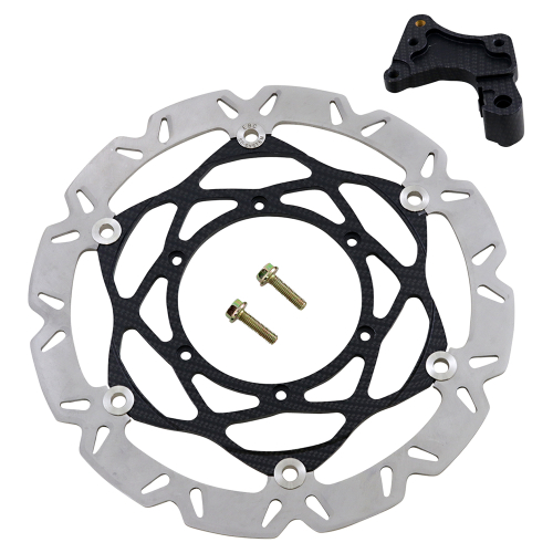 EBC - EBC Supermoto Carbon Fiber Look Contour Brake Rotor Kit - SMX6125