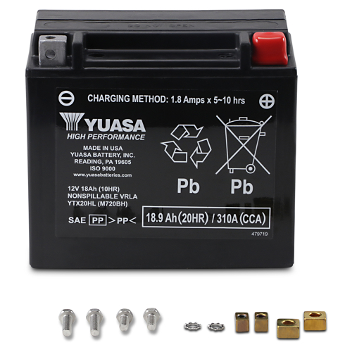 Yuasa - Yuasa Factory Activated Maintenance Free Battery - YTX20HL - YUAM720BH