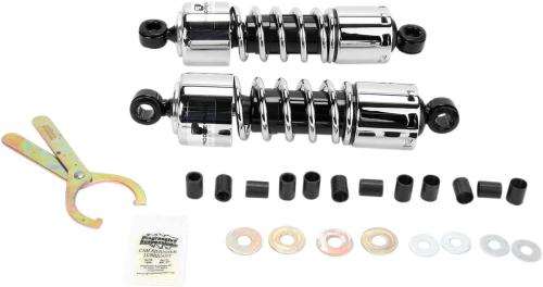 Progressive Suspension - Progressive Suspension 412 Series Cruiser Shocks - 11in. - Chrome - 412-4233C