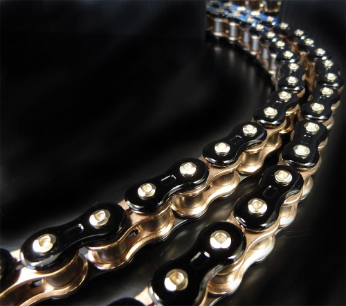 EK Chain - EK Chain 520 GP 3D Premium Chain - 120 Links - Black/Gold - 520GP3D-120KG