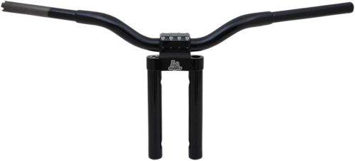 LA Choppers - LA Choppers 1-1/4in. Kage Fighter Straight Heights T-Bar - 10in. Rise - Gloss Black - LA-7335-10B