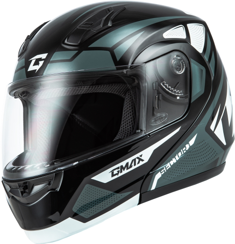 G-Max - G-Max MD-04 Sector Helmet - M1043363 - Black/Silver - X-Small