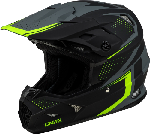 G-Max - G-Max MX-96 502 Helmet - D3962336 - Gray/Hi-Viz - Large