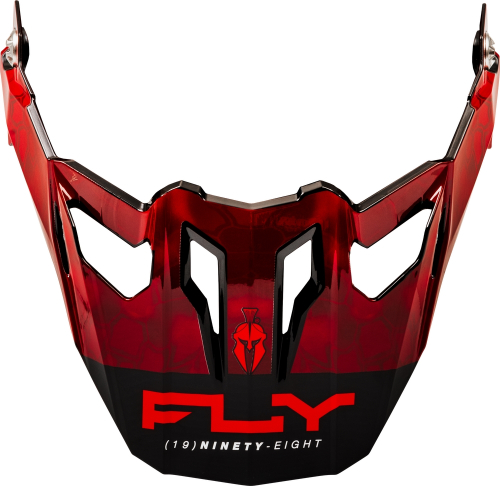 Fly Racing - Fly Racing Visor for Trekker Kryptek Conceal Helmet - Red/Black - 73-7033