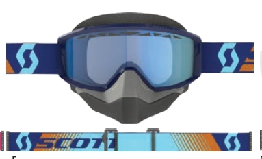 Scott USA - Scott USA Primal Snow Cross Goggles - 278606-7436107 - Royal Blue/Orange/Blue Lens - OSFM