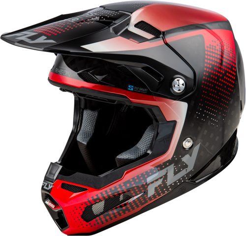 Fly Racing - Fly Racing Formula S Carbon Protocol Helmet - 73-4465X - Carbon Black/Red - X-Large