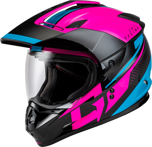G-Max - G-Max GM-11 Decima Helmet - A11161233 - Black/Pink/Blue - X-Small