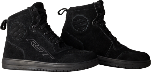 RST - RST Hi-Top Moto Sneaker - 103052BLK-41 - Black Suede - 41