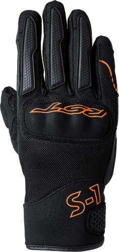 RST - RST S-1 Mesh Gloves - 103182ORG-09 - Black/Neon Orange - 8