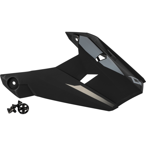 G-Max - G-Max Visor with Screws for MX-46 Compound Youth Helmets - Matte Black/Gray/White - Sm-Lg - G0464422